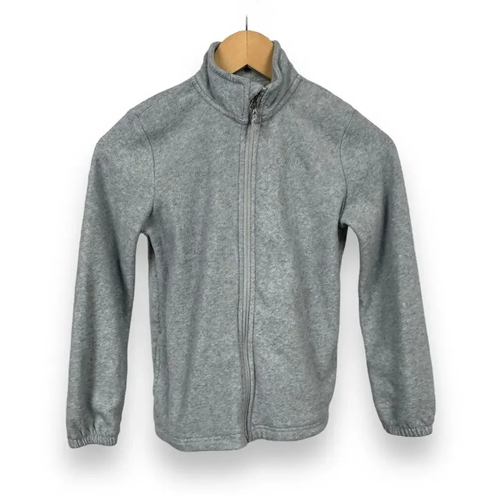 Boys Medium Magellan zip up activewear fleece jacket sweater grey